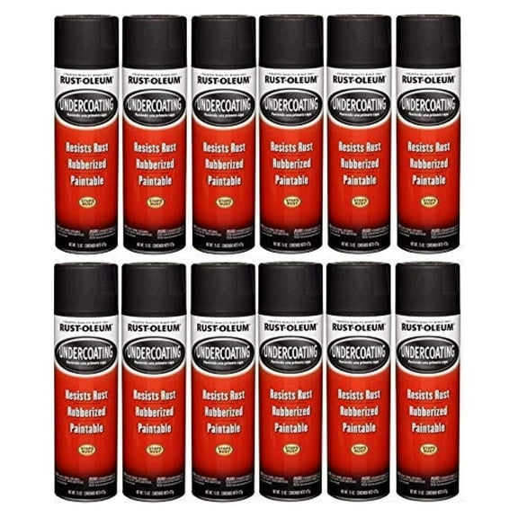 Rust-Oleum Black Undercoating 15 oz. (12 Pack)