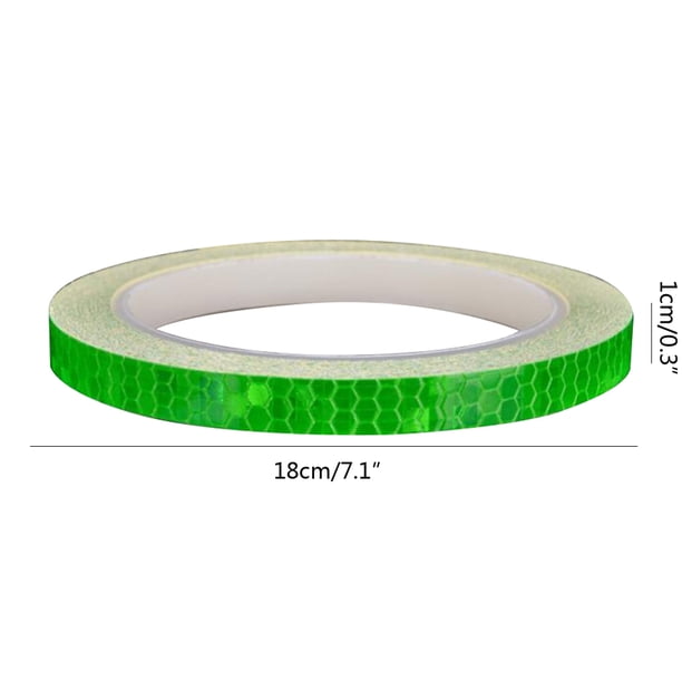 Pegatinas reflectantes para bicicleta de 1cm x 8m, cinta reflectante fluorescente para ciclismo, cinta adhesiva para bicicleta MTB, accesorios Herramientas de reparación de automóviles verde Speravity CZ4788-06B
