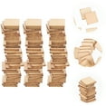 thumbnail image 3 of 100 10mm Wood Square Blank Pieces for DIY Crafts, 3 of 5