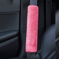 thumbnail image 5 of Bicoasu 2Pack Soft Faux Sheepskin Car Seat Belt Pads Cover Seat Belt Shoulder Strap Covers Shoulder Pad For Car & Bag/Pink, 5 of 7