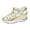 A-Gold12, variant on Womens Fisherman Sandals Chic Sturdy Airy Closed Toe Dual Hook Loop Soft Padded Footbed Woven Cutout Sandals Summer Walking Sandals