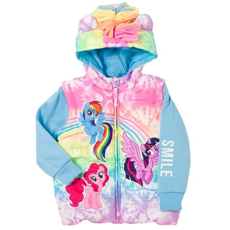 

My Little Pony Rainbow Dash Pinkie Pie Toddler Girls Zip-Up Jacket Multicolor 4T