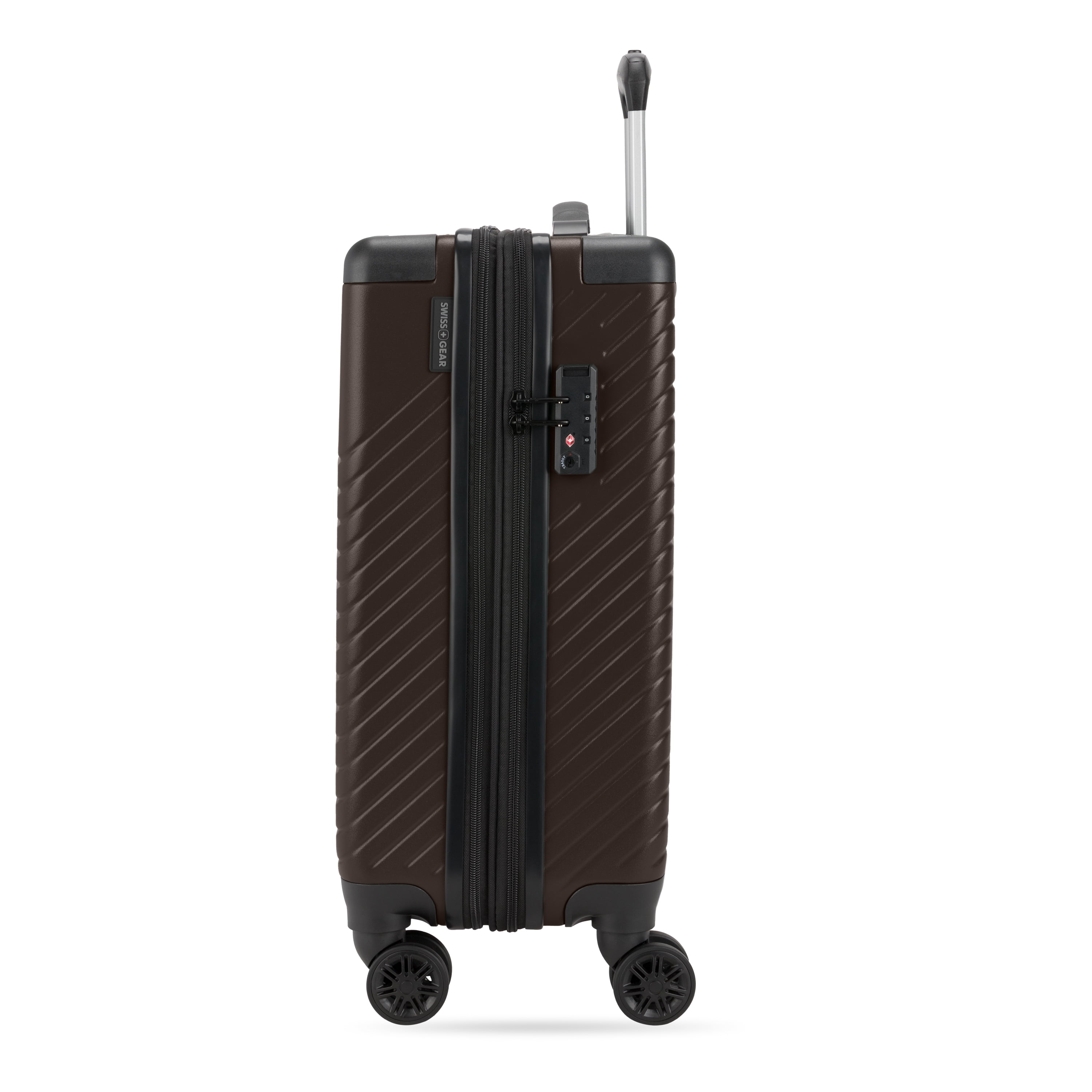 SWISSGEAR Edge Hardside Carry-On Spinner, Mocha Brown