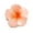 Orange, variant on Xinwanna Flower-Shaped Hair Clip Gradient Color Back Head Hair Claw Hair Styling Accessory Seaside Vacation Hair Decoration (Purple)