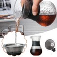 thumbnail image 3 of Wood Grain Heat-resistant Glass Coffee Sharing Pot Coffee Pot Filter, 3 of 3