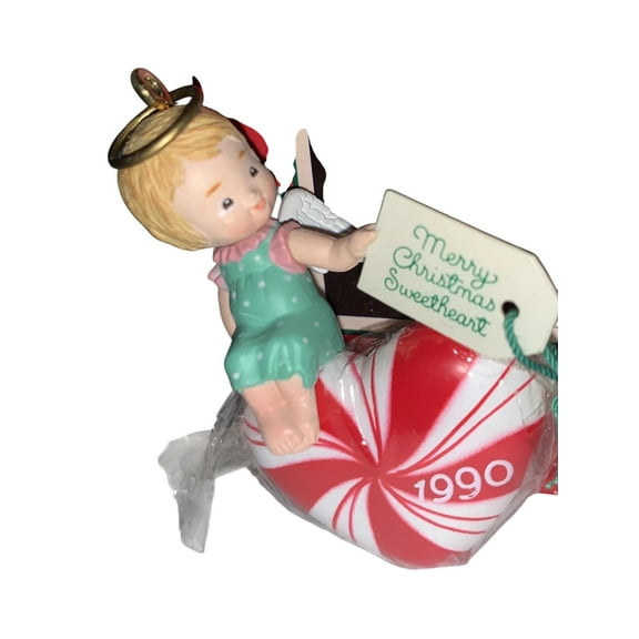 1990 Sweetest Greetings (Angel) Enesco Christmas Tree Ornament 830011