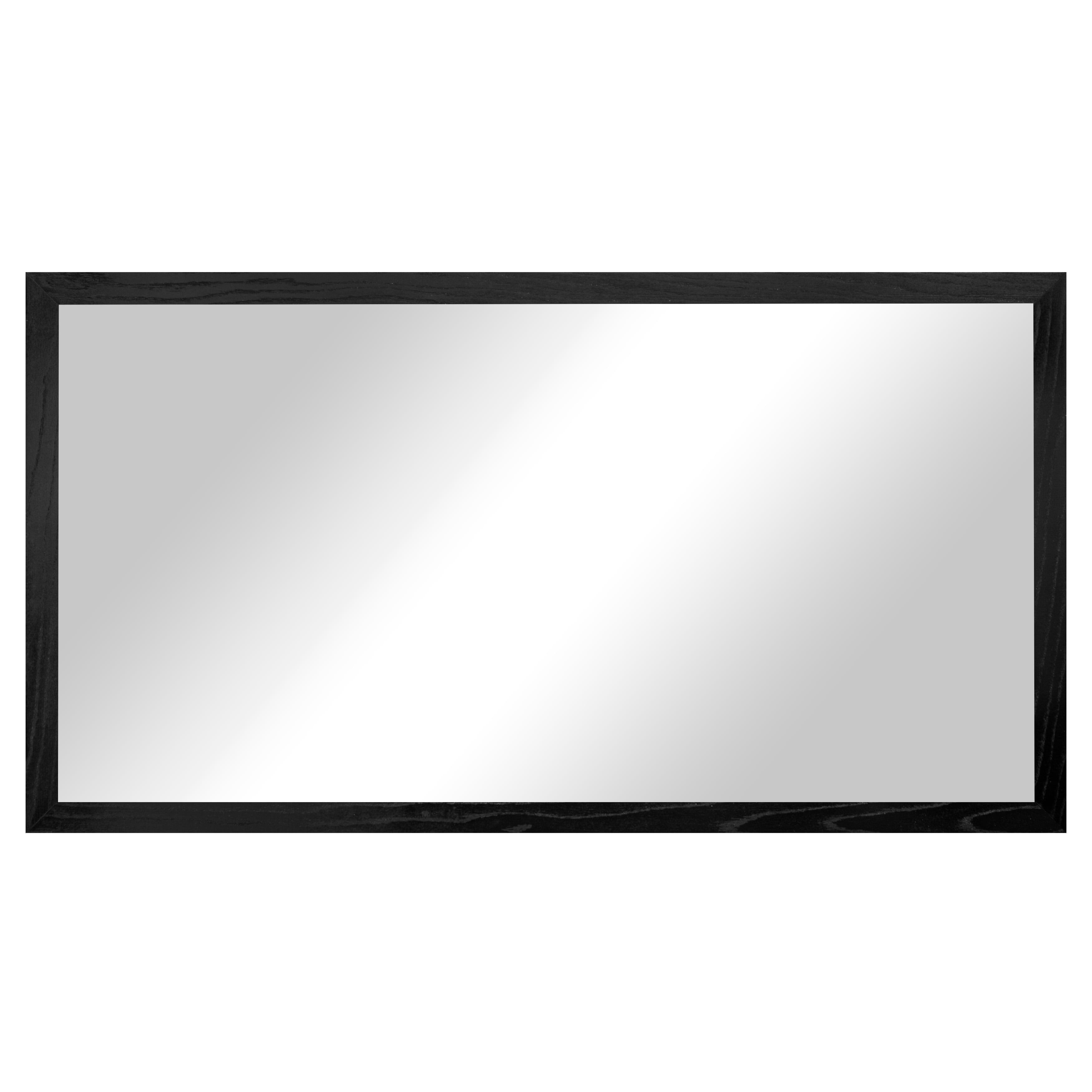 Rayne Ozark Hardwood 2" Red Oak Wall Mirror 53" x 30" Floor Mirror Black