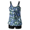 thumbnail image 4 of Levmjia Women's Two Piece Swimsuit Fashion Tankini Set High Waisted Tummy Control Vintage Printed Conservative Beach Vacation Pool Swimming, 4 of 4