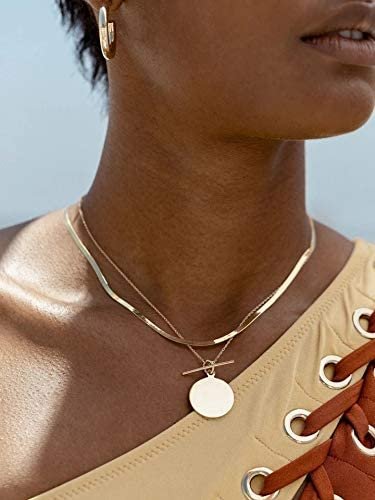 925 Sterling Silver 2.5mm - 11.5mm Herringbone Chain, FREE Microfiber Cloth, Yellow Gold Plated Flat Imperial Link Mens Womens Necklace, Giorgio Bergamo
