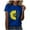 Blue, variant on Sunflower Shirts for Women Plus Size T-shirt Flower Graphic Tees Round Neck Short Sleeved Summer Tops