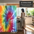 thumbnail image 5 of Oriental Furniture 6 ft. Tall Double Sided Tie Dye Canvas Room Divider - 3 Panel, 5 of 5