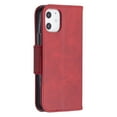thumbnail image 5 of Allytech iPhone 12 Mini Case Wallet, PU Leather Slim Fit Magnetic Closure Hand Wrist Strap Shockproof Full Protection TPU Back Cover Shell for Apple iPhone 12 mini 5.4", Red, 5 of 6