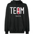 thumbnail image 2 of OXI Hoodie Sweatshirt - Team There It is, Basic Casual Hoodie for Men's and Women Fleece Hoodie Long Sleeve - Dark Heather Large, 2 of 3