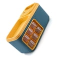 thumbnail image 2 of Caja de almacenamiento para condimentos, multifuncional, de doble capa, para cocina, organizador de especias, cuchillos, cucharas y utensilios, color azul, 2 of 5