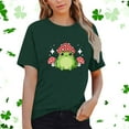 thumbnail image 2 of ZMHEGW T Shirts For Women Loose Fit Cute Shirt Mushroom Shirt Short Sleeve Print Womens Tops, 2 of 5