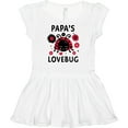 thumbnail image 3 of Inktastic Valentine's Day Papa's Lovebug Girls Baby Dress, 3 of 5