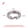 thumbnail image 1 of Lefu Acier Inoxydable Split Anneau Pêche Connecteur Double Split Snap Leurre Accessoires, 1 of 6