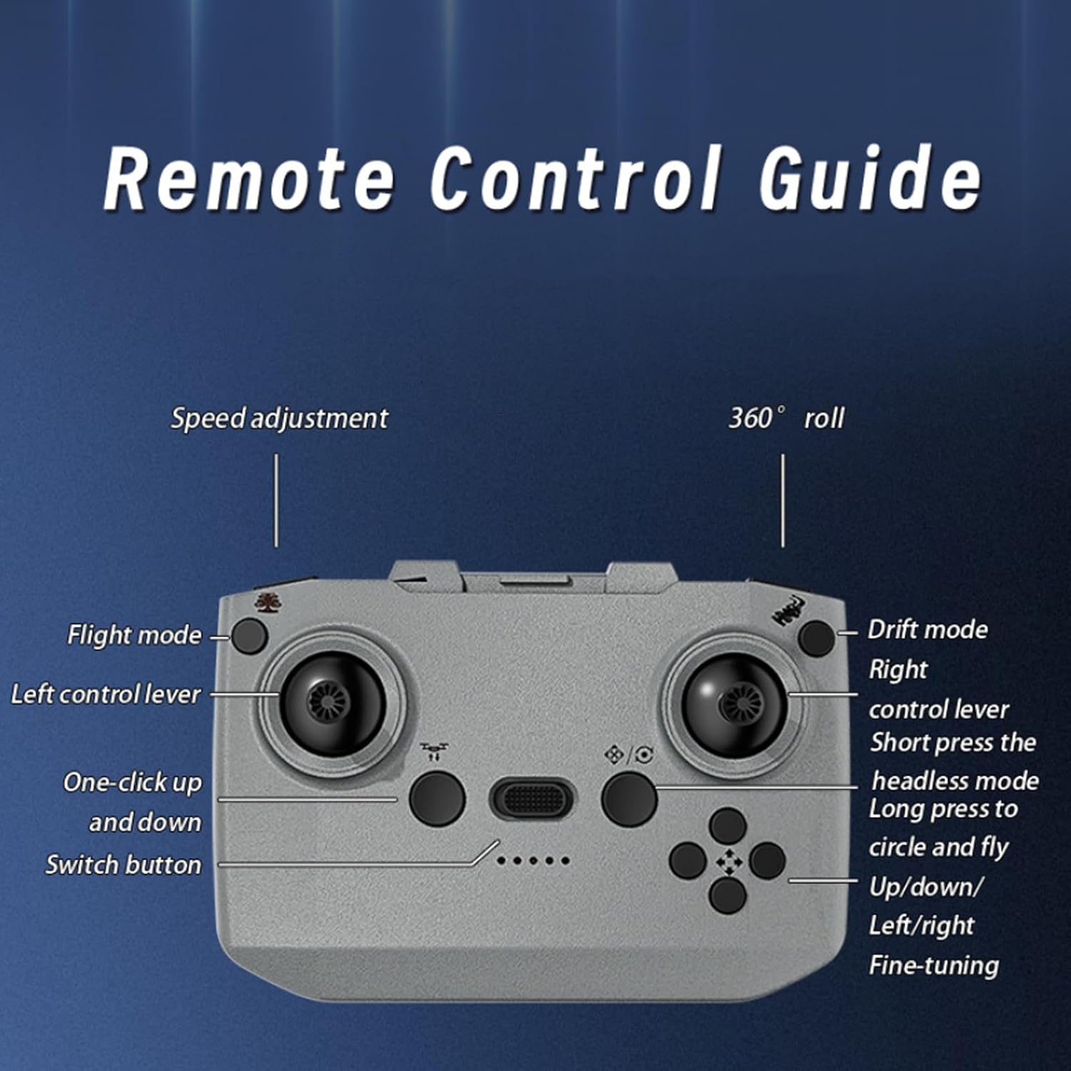 Rechargeable Dual-Mode Car Drone, 2-in-1 Flying Remote Control Car, Dual-Mode Rc Vehicle with LED Lights, One-Button Takeoff, Stunt Flips, USB Rechargeable Ground & Air Remote Control Toy (White)