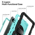 thumbnail image 6 of XYX for Xiaomi Redmi Pad SE 8.7 inch 2024, 360 Rotating Shockproof Cover with Stand, Screen Protector, Shoulder Strap, Sky Blue PC, 6 of 7