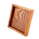 thumbnail image 3 of Sailing Bandeja de té de madera maciza: perfecta para servir café, sushi y refrigerios en cafeterías y restaurantes (12,5 x 12,5 cm), 3 of 12