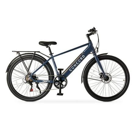 Concord 27.5" Commutr Step-Over Electric Commuter Bike, 36V, Gray, Adult, Unisex