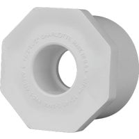 Charlotte Pipe PVC 02107 1050HA Reducing Bushing, White