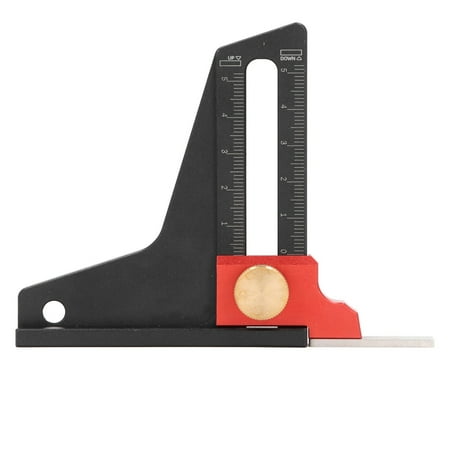 

PAOMIAN Height Gauge Aluminum Alloy Woodworking Saw Table Height Gauge Depth Measuring Ruler