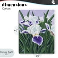 thumbnail image 4 of Stupell Industries Modern Purple & White Irises Canvas Art, 30 x 40, by Sarah Waldron Kimball, 4 of 8