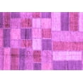 thumbnail image 1 of Ahgly Company Indoor Rectangle Patchwork Purple Transitional Area Rugs, 2' x 3', 1 of 4