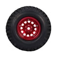 thumbnail image 3 of 2PCS High Grip 2.2 Inch RC Rubber Tire Alloy Beadlock Rims Wheel Upgrade Parts for Traxxas Hsp Redcat Tamiya Axial scx10 D90 Hpi RC Crawler, 3 of 7