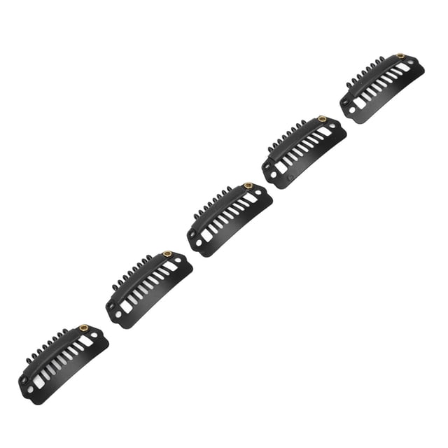 Clip, Safe 8 Teeth Comb Clip 50pcs Portable 1.1in For Hair Salon Black