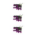 thumbnail image 2 of Shengyu 1/2/3/5 2pcs 9-head Bunch Artificial Flowers Fake Silk Tulips Soft Real Touch Mini Simulation Bridal Hand Faux Flower Home Purple 3PCS, 2 of 6