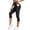 Black, variant on Lifting Leggings for Women Tummy Control Scrunch Booty Yoga Capris High Waisted Anti Cellulite Textured Tights