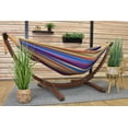 thumbnail image 3 of Vivere Double Cotton Hammock with Solid Pine Stand- Tropical, 3 of 5