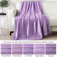 thumbnail image 3 of Exclusivo Mezcla Soft Throw Blanket, 50"x60", Light Purple, 3 of 6