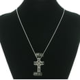 thumbnail image 3 of Mi Amore Silver-Tone Necklace With A Cross Shaped Charm GC8924, 3 of 3