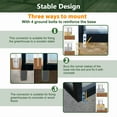thumbnail image 5 of LZBEITEM 8x12 FT Greenhouse for Outdoors with Lockable Double Hinged Door 2 Vent Window, Quick Setup Polycarbonate Greenhouse, Walk-in Large Winter Greenhouse Sunroom Aluminum Greenhouse for Backyard, 5 of 12