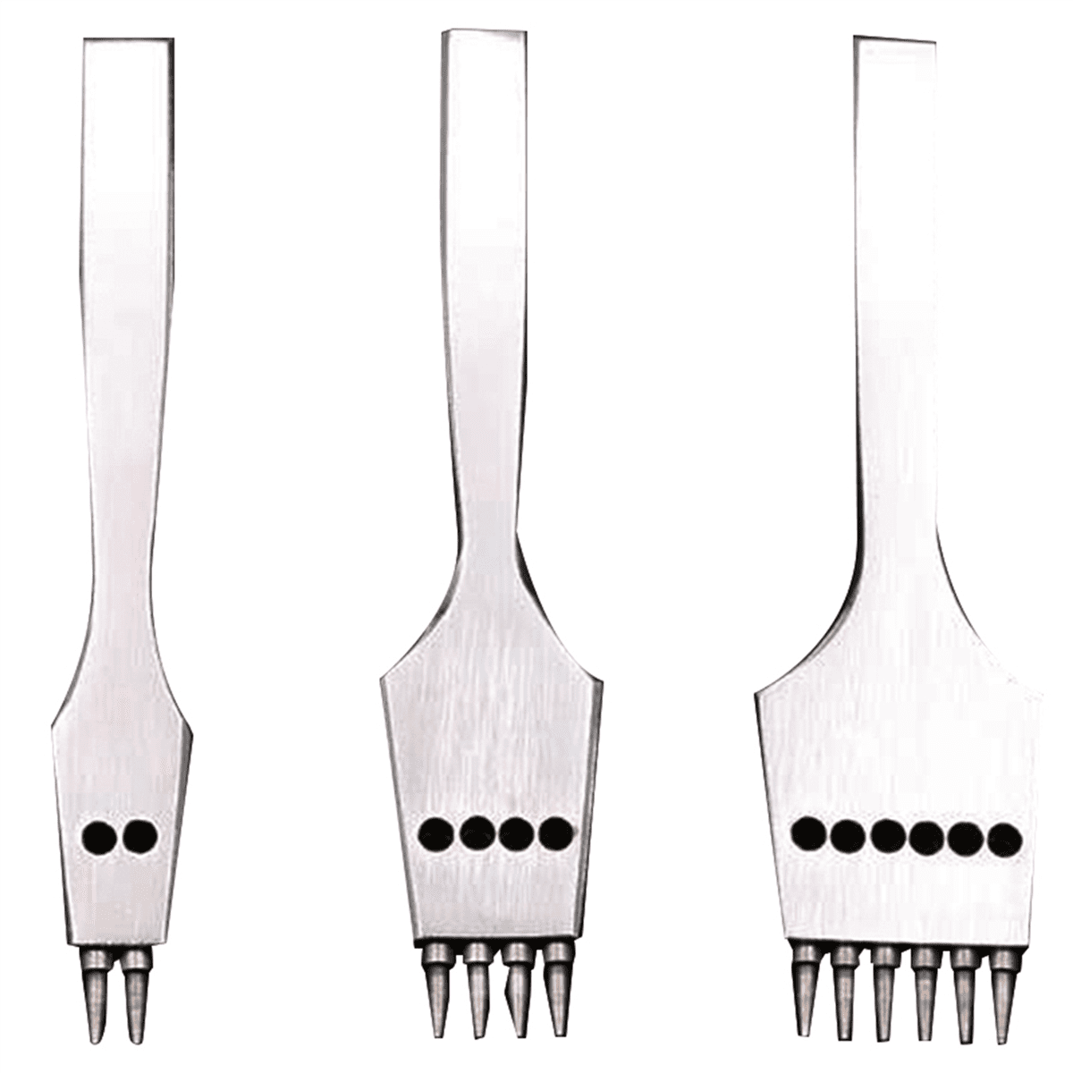 18Pcs 4mm Leather Craft Round Hole Leather Puncher Detachable Seam Punching Chisel Tool/Set