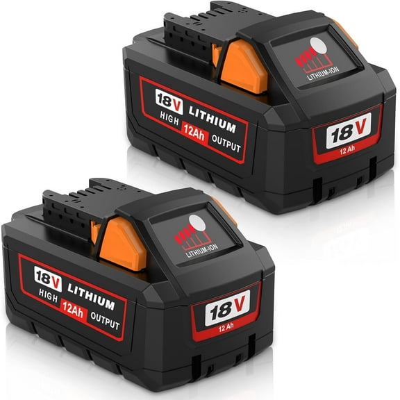 2PACK 48-11-1852 12.0AH Replacement for Milwaukee 18v Battery Lithium-Ion Battery 48-11-1862 48-11-1815
