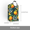 thumbnail image 3 of Bingfone Fresh Orange Laundry Hamper,Large Canvas Fabric Lightweight Storage Basket Toy Organizer Dirty Clothes Collapsible, 3 of 6