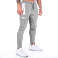 thumbnail image 2 of Inleife Mens Pants 2025 Men Fashion Solid Casual Elastic Waist With Pocket Trousers Sport Pants, 2 of 6