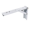 thumbnail image 4 of Soportes de estante de pared plegables de metal esmaltado blanco de 8" de largo, 4 piezas, 4 of 5