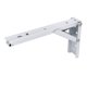 thumbnail image 4 of Soportes de estante de pared plegables de metal esmaltado blanco de 8" de largo, 4 piezas, 4 of 5