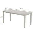thumbnail image 2 of Peatuk Modern Minimalist 66.9 inch Length Rectangular Dining Table, Solid Wood Base Dining Table With 4 Legs, 2 of 5