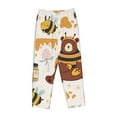 thumbnail image 4 of Bingfone Pajamas For Women,Cute Bee Honey Jar Hive Bear Pajama Pants With Pockets-Small, 4 of 9
