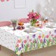 thumbnail image 4 of Mantel de flores de verano con flores de tulipán, mantel de plástico desechable, mantel de mesa, decoración de mesa para primavera, Pascua, día de la madre, 137 * 274 cm, 4 of 4