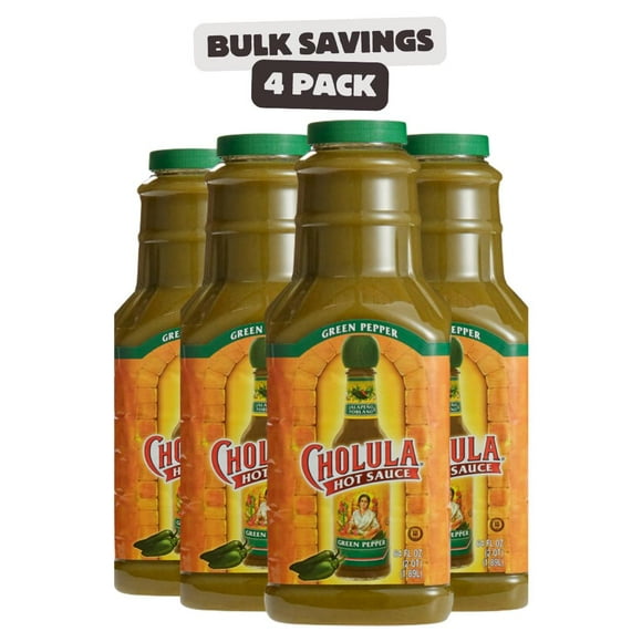 Cholula 64 fl. oz. Green Pepper Hot Sauce - 4/Case