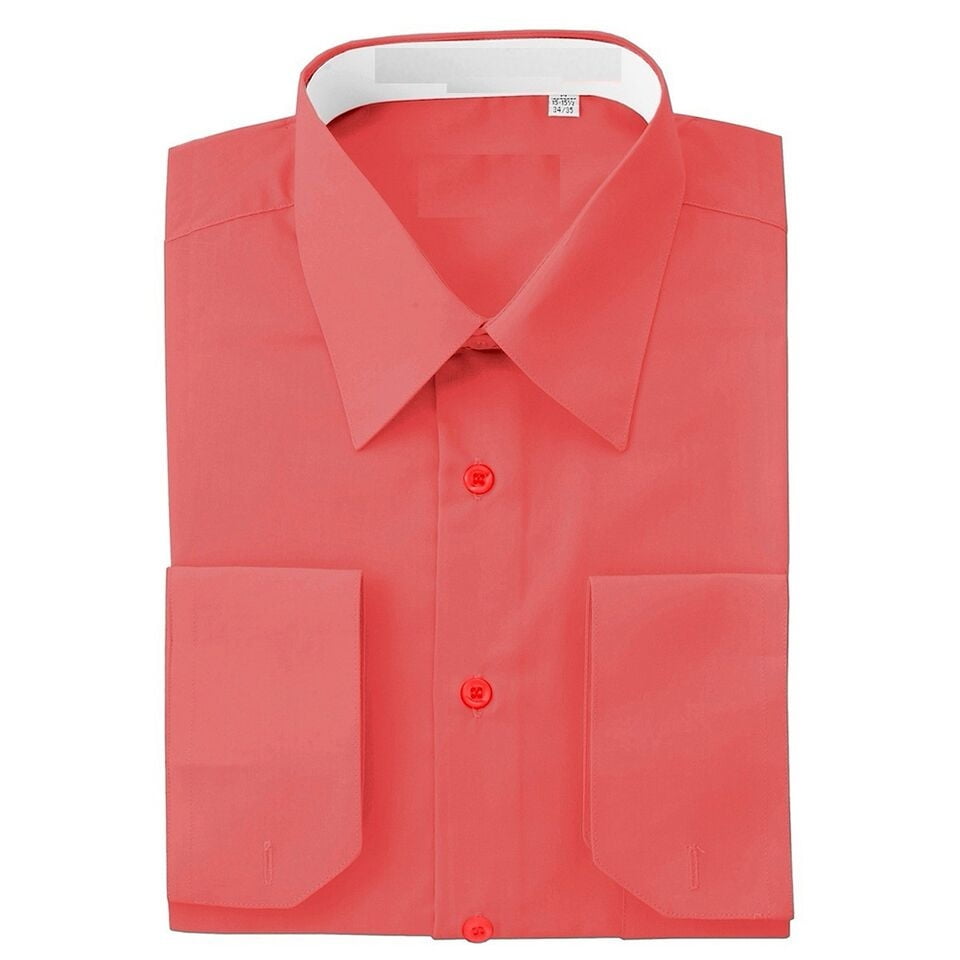 The Men's Shirts Regular Fit Solid Colors Dress Shirts