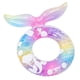 thumbnail image 1 of Flotador de piscina inflable en forma de cola de sirena, flotadores de piscina circular para niños, 1 of 7