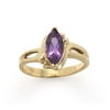 14kt Gold Marquise Amethyst Ring